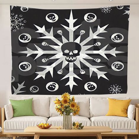 tapisseries colorées - Décoration murale en tapisserie pour chambre à coucher, maison ou dortoir 150x130cm (1/5)
