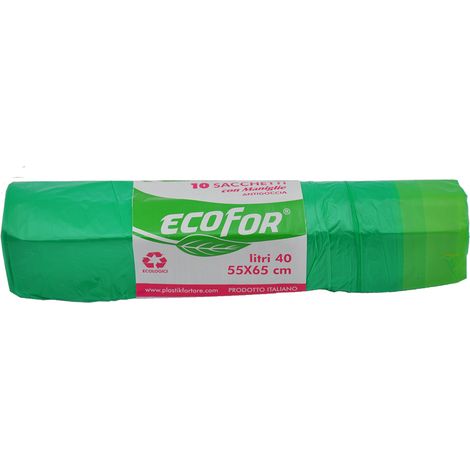 SACCHETTI PER PATTUMIERA cm 70x110 - rt.10 pz azzurri- 45 rotolo