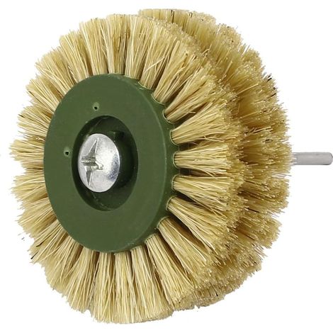 60mm Dia Kopf 3mm Schaft 2 Reihen Borsten Rad Pinsel Schmuck Polierwerkzeug (074827cb1e77cf6cedf49b3 (1/3)