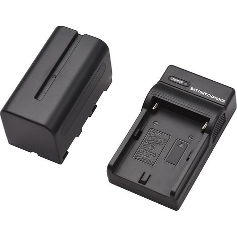 NP-F750/NP-F770 Kamera-Akku- und Ladegerät-Set (1 Stück, 7,2 V, 5200 mAh, wiederaufladbarer Akku mit USB-Anschluss)