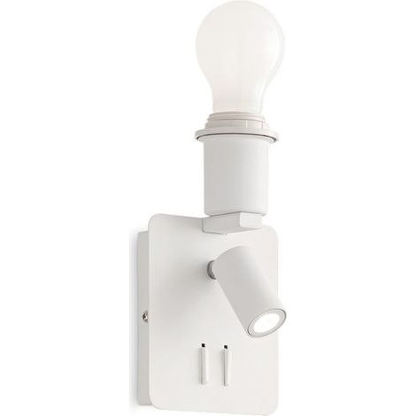 Ideal Lux GEA - Cadre intérieur blanc (abat-jour vendu séparément), E27