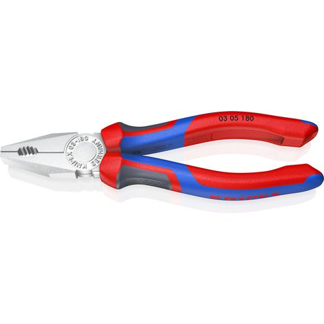KNIPEX 03 05 180 Pince universelle avec poignées comfortables chromée 180 mm (1/7)
