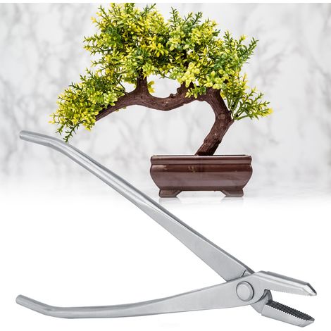 Pinzette aus gebürstetem Edelstahl für die Bonsai-Gestaltung