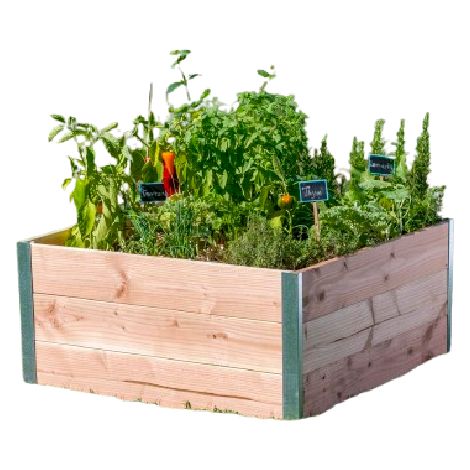 CARRE POTAGER STEEL L100 X l95 X H48CM EP19MM (1/4)