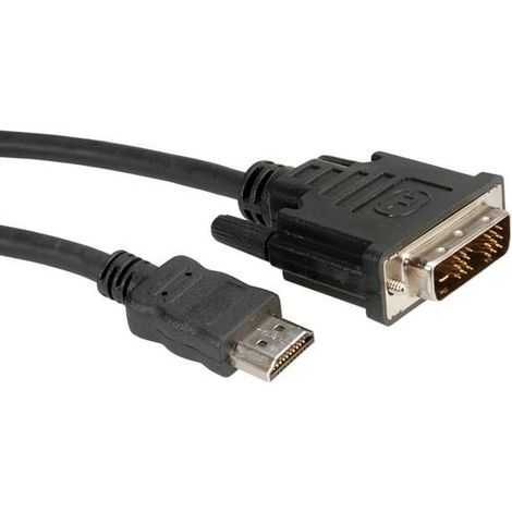 Cavo Roline DVI (18+1) maschio a HDMI maschio, 2 m, WZ0026, 11/04/5522