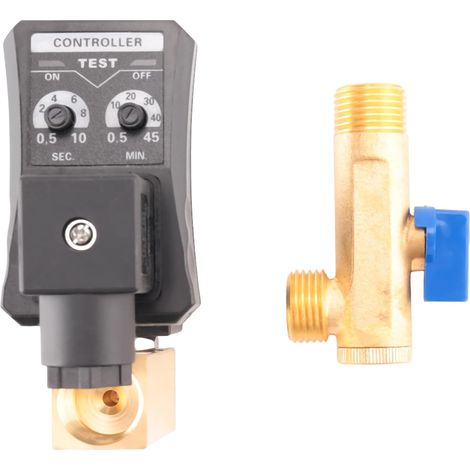 G1/2 DN15 230 V Réservoir D'Eau Temporisé Automatique Vanne de Vidange Électronique Temporisée pour la Gestion des Condensats Du Compresseur D'Air Facile à Utiliser (1/4)