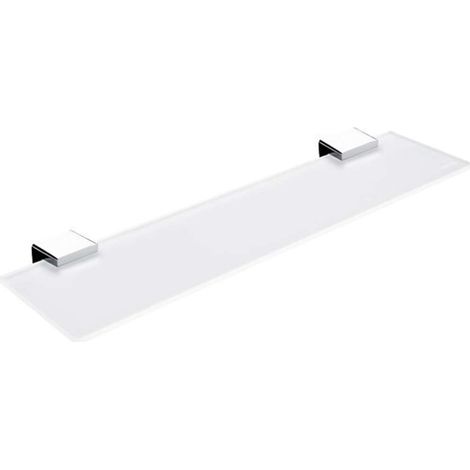Nimco Kibo - Mensola, lunghezza 50 cm, vetro satinato/cromo Ki 14091B-50-26 (1/2)