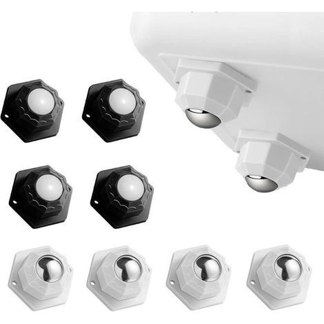 8Pcs Mini Roulettes Auto-Adhésives,Roulettes pour Meubles Roulettes Universelles Adhésives à 360°,Roulette Transfert pour Meuble (1/4)