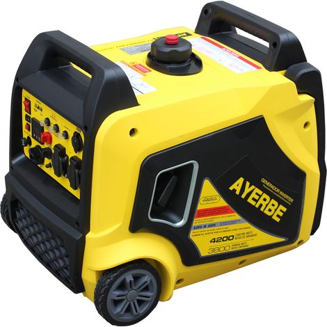AYERBE - 5440015 - Générateur AY‑4500 Kg inverter 4 kW démarrage électrique, autonomie 12 L