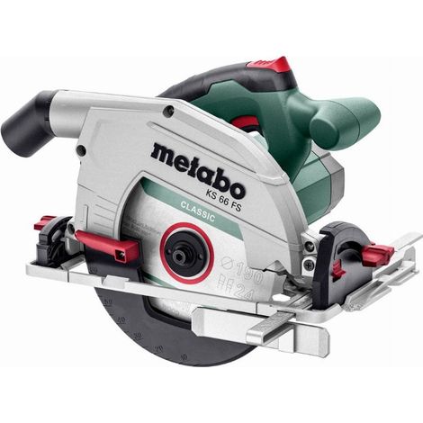 Sierra circular manual Metabo KS 66 FS 1500 W 190 mm ( 601066000 ) + 1 hoja de sierra
