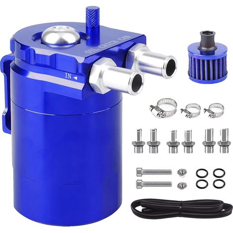 Ölauffangwanne, 300 ml, Aluminium, Universal-Luftfilter, Blau (1/2)