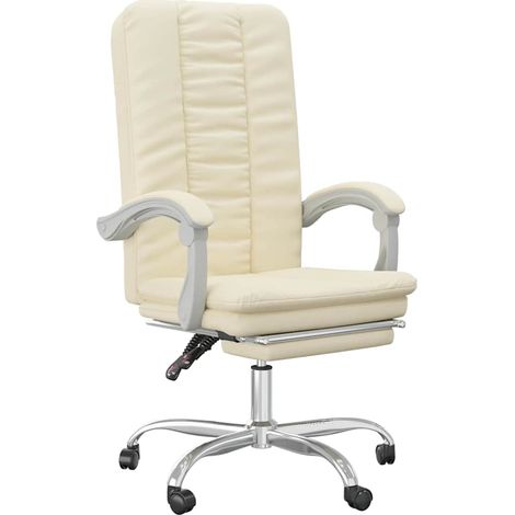 Maison Exclusive - Silla de oficina reclinable cuero sintético cr (1/5)