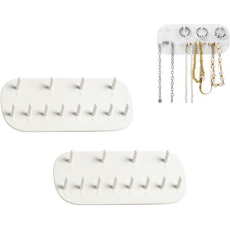Necklace Organizer, Hanging Holder, Wall Mount, 2 Pieces (1/5)