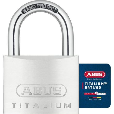 Cadenas 64 Titalium - 60 x 90.5 x 19 mm - entrouvrant - 64TI/60 KA (1/5)