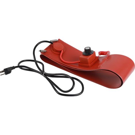 Chauffage de fût métallique avec manchon en silicone, 200 L, 1000 W, 30-150 °C, 125 mm x 1740 mm. Chauffage de fût avec coussin chauffant, prise standard américaine, 110 V. (1/5)