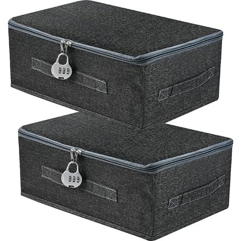 Storage Box with Lid, 30 x 20 x 14 cm (1/4)