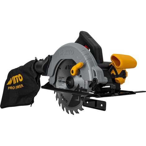 Scie circulaire 1500W Lame de coupe 185mm Profondeur de coupe 65mm bois et Plastiques VITO (1/5)
