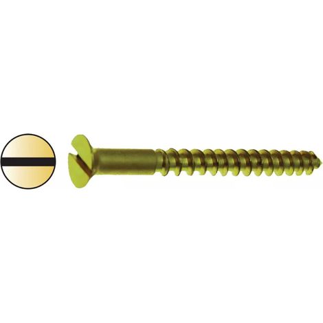 Vis bois laiton - 6 - 25