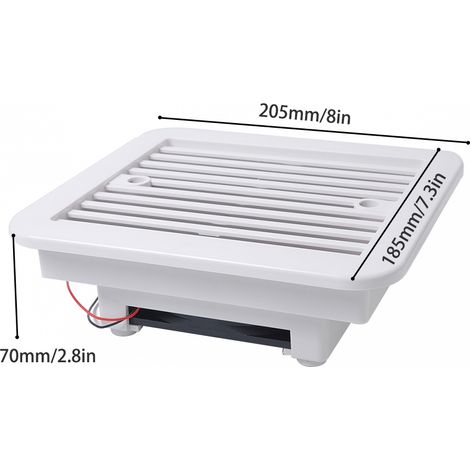 Ventilateur de sortie d'air 12V pour grille d'aération latérale, accessoire auto (1/5)