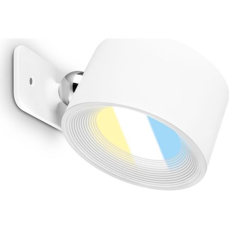 Wandleuchte kabellos ohne bohren Wandlampe magnetisch Leselampe Akku Dimmbar