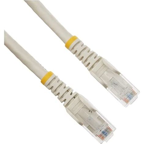 1M CAT6 WHITE SNAGLESS GIGABIT ETHERNET RJ45 CBL MALE TO MALE (1/5)