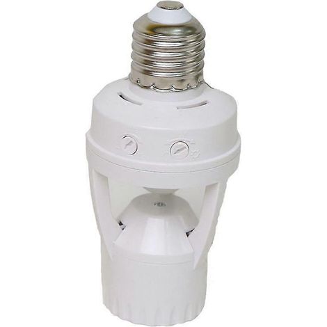 Douille pour lampe de nuit LED avec détecteur de mouvement PIR à 360° (1/5)
