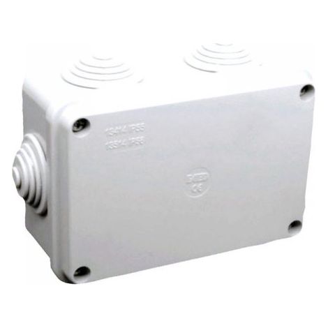 Scatola Di Derivazione Da Parete Stagna IP55 Con 6 Uscite Passacavi 120X80X50mm Coperchio Con Viti