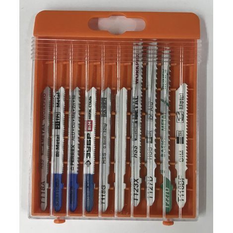 Lame de scie sauteuse RS PRO, Longueur de coupe 50 mm, 74 mm pour Matériaux multiples X 10 ( Prix pour 1 Jeu )