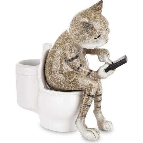 Statuetta di gatto, statuette di animali 13x12x5,5 (1/5)