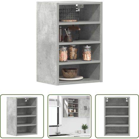 Holzwerkstoff - Hängeschrank Riga Betongrau 40x29,5x60 cm Holzwerkstoff (1/5)