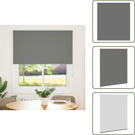 The Living Store Verdunkelungsrollo Grau 120x130cm Stoffbreite 116,6cm Polyester - Fensterrollos (1/5)
