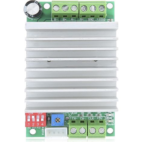 Driver Pas à Pas - TB6600 - Courant Max 4 A - Tension Entrée 9-42 V CC - Micro-steps 1/1 à 1/32 - Pour Moteur NEMA 17/23/24 - 1 Pièce (1/5)