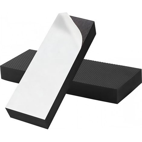 Mousse Protection Garage Mur, Protection Murale pour garages  2 Pièces EVA Protection Portiere Voiture Autoadhésive, 30 x 10 x 3 cm Protection Murale pour Le Garage Autocollante, Noir (1/5)