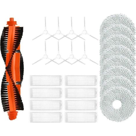 Pièces détachées pour aspirateur robot X20 / Robot autonettoyant 2 / C101 : brosse latérale principale, filtre HEPA et lingettes de nettoyage (1/5)