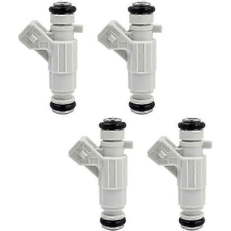 4 injecteurs de carburant 0280156272 compatibles avec Peugeot 206, 207, 307 et Citroën C3, C4 1.6, 2.0 Flex (2005-2014)