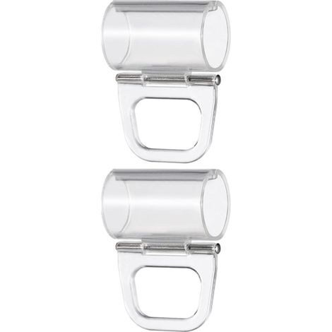 Clips pour Stores en Plastique Lot de 2 poignées Transparentes sans perçage Accessoires pour Stores plissés Fixation fiable adaptés aux fenêtres de Bureaux (1/5)