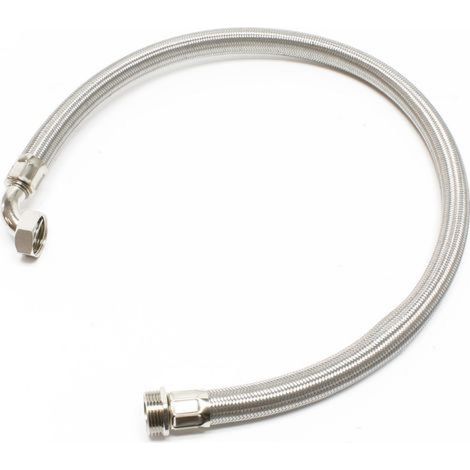 Tuyau flexible en acier de 0,8 m – Tressé en acier inoxydable – Convient aux systèmes d'alimentation en eau domestique (1/5)