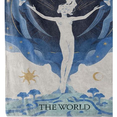 Couverture ultra douce à motif de cartes de tarot amusantes pour canapé, lit ou oreiller, 80 x 100 cm (31,5 x 39,4 pouces). Décoration festive. (1/5)