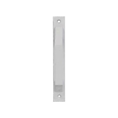 Poigne droite en aluminium blanc pour portes coulissantes ou amovibles - 200 x 24 x 43 mm Poigne fonctionnelle et confortable (1/3)