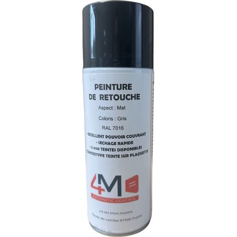 Bombe de retouche Porte et Portail RAL 7016 GRIS