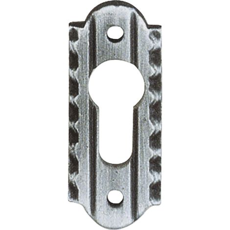 SCHÖSSWENDER Zylinderrosette PZ, oval, 28 x 70 mm, schwarz passiviert (1/3)