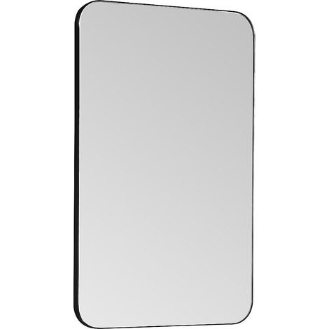 Specchio per bagno rettangolare 50 x 80 cm Contorno Nero - DEMETRIA