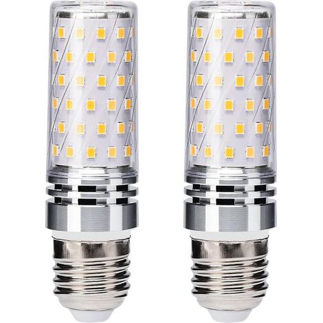 Ampoule LED E26 16 W tricolore à intensité variable 3000 K, culot Edison, équivalent à une ampoule halogène de 100 W ou 120 W, ampoule LED E26 type maïs pour lampe de bureau, D (1/5)