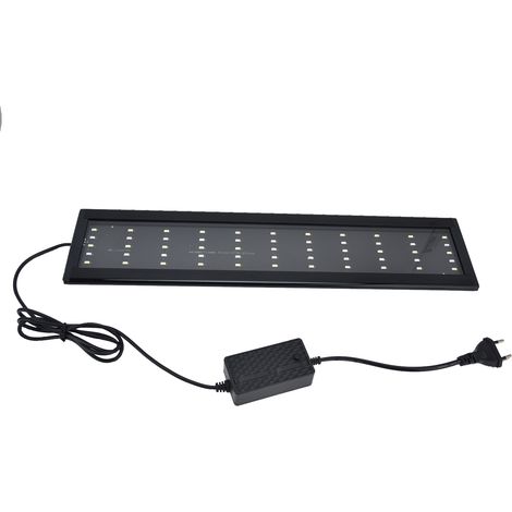 Lampe LED ultra-mince pour aquarium, à intensité variable, avec support, prise UE 220 V (1/5)