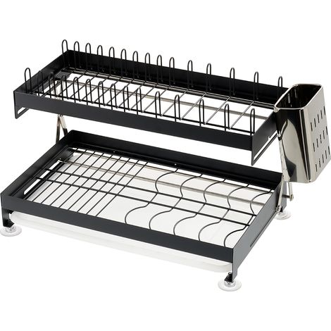 2-Tier Carbon Steel Dish Drainer (1/5)