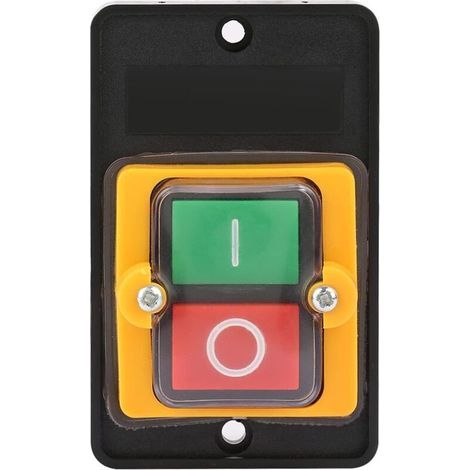 Bouton Poussoir - ON/OFF - Étanche IP65 - 380 V AC 10 A - Pour Machines Textiles et Équipements Mécaniques - 1 Pièce (1/5)
