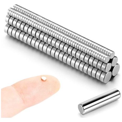 300pcs Aimants 3x1mm - Tiny Magnets Aimants en Néodyme - Aimants en Terres Rares - Mini Aimants Petits Aimants Ronds (1/5)