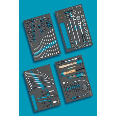 Hazet 0-7/117 Kit di attrezzi 117 pezzi Nero e Blu (1/2)