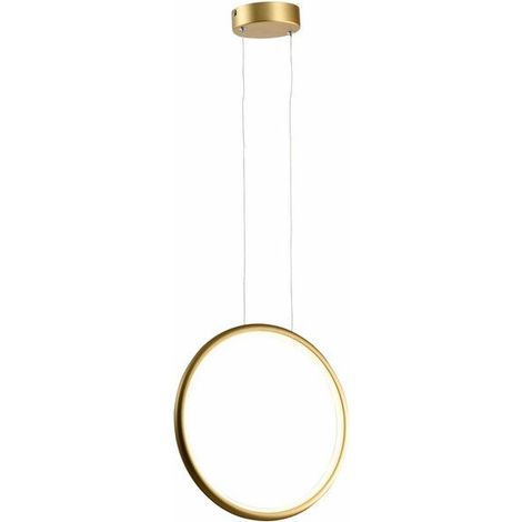 Suspension LED Ragi moderne anneau doré Ø33 18W Reality