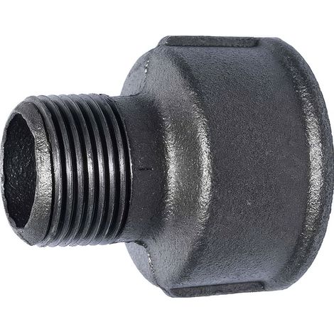 Réduction Femelle-Mâle en Fonte Malléable à Cœur Noir Ø A: 1''1/4  Ø B: 1'' (1/2)